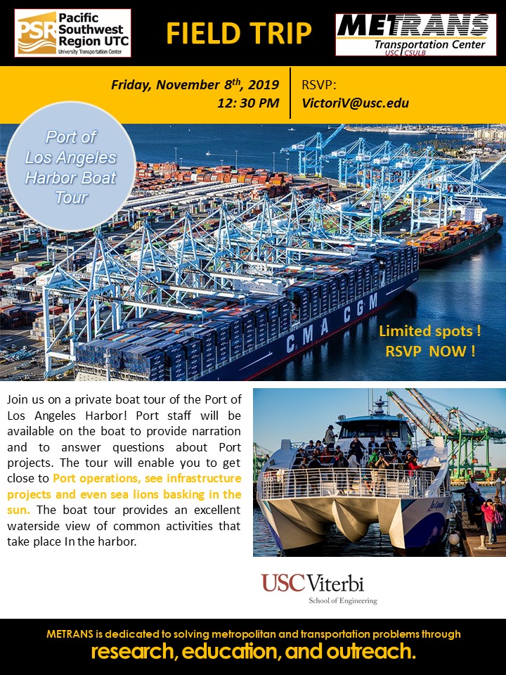 Port of Los Angeles Harbor Tour Flyer